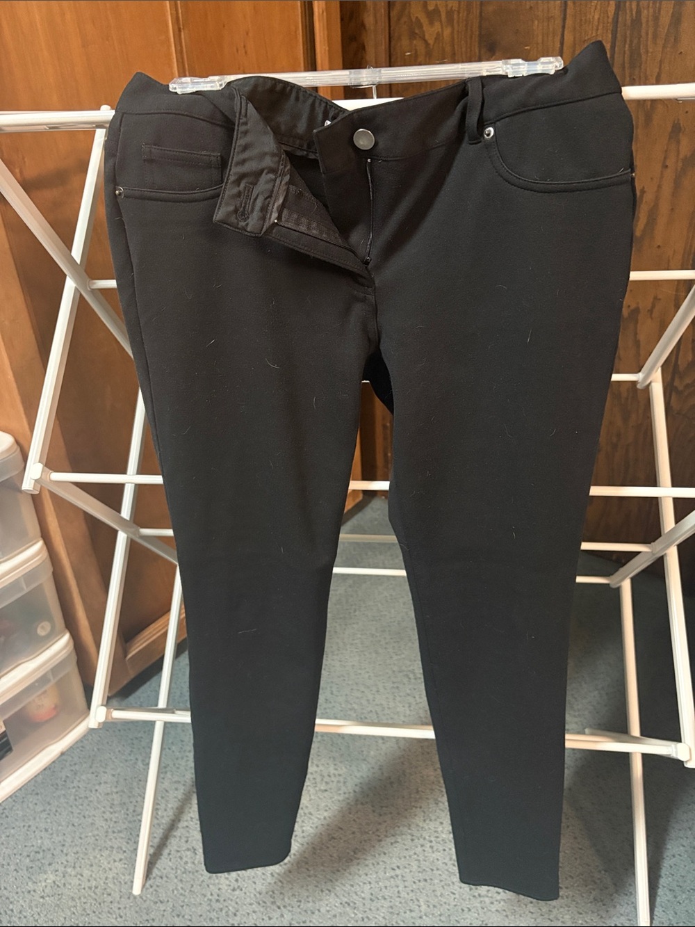 New York & Company Black Trousers with Waistband Label